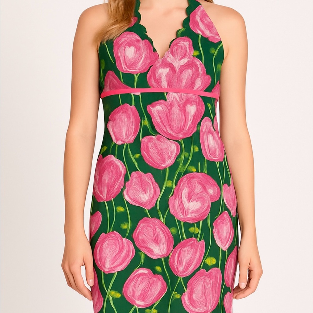 Lilly Pulitzer vintage towering tulips dress